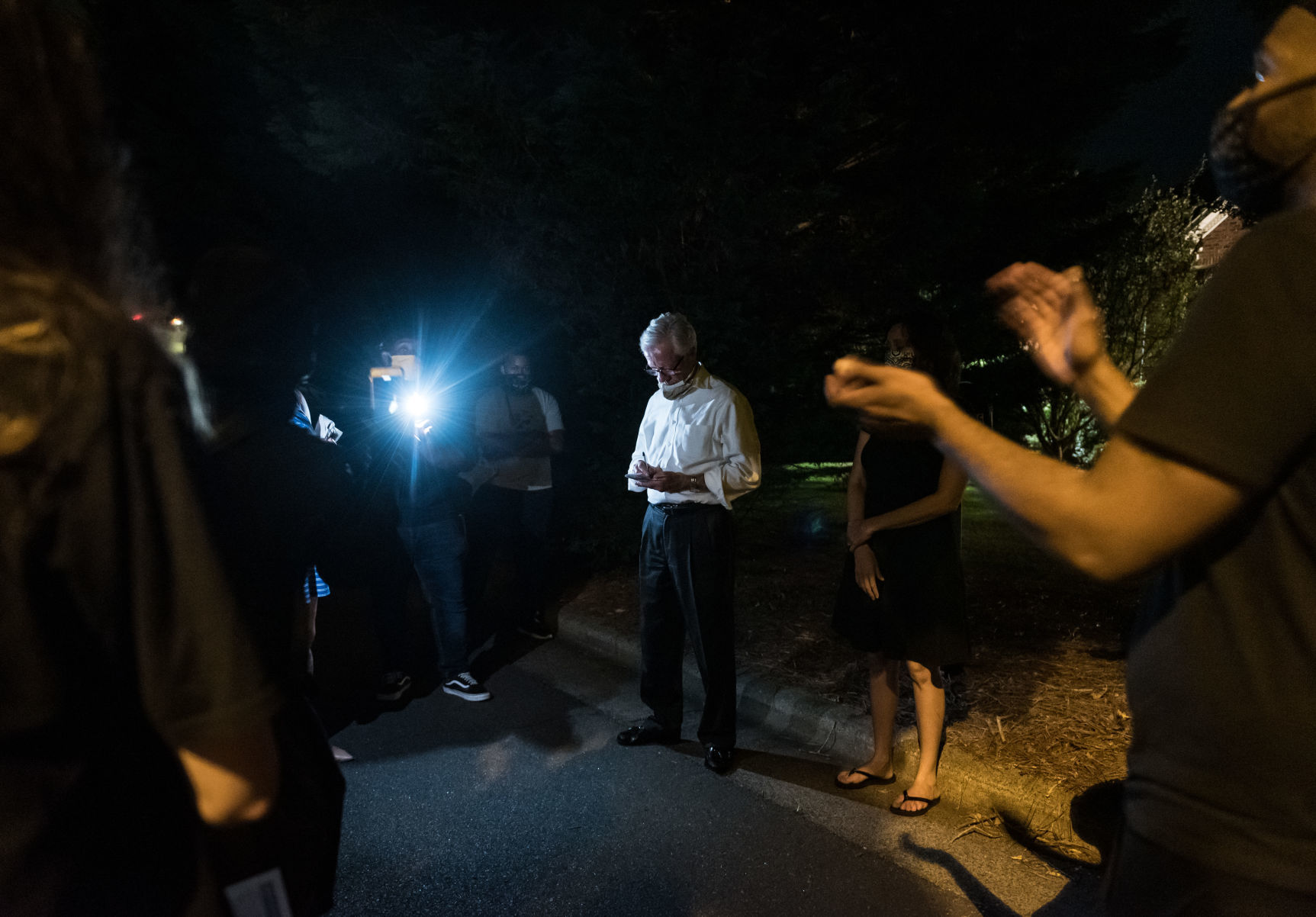 Protest at Mayor Allen Joinesā House